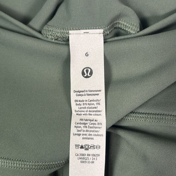 NWT New Lululemon Green Align HR Crop 23” Leggings Size 6 - Picture 6 of 8